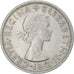 Münze, Großbritannien, Elizabeth II, 1/2 Crown, 1958, SS+, Kupfer-Nickel
