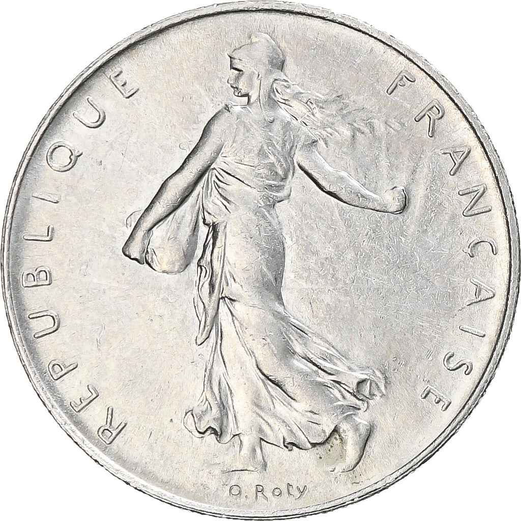 Moneda, Francia, Semeuse, Franc, 1960, Paris, MBC+, Níquel, KM:925.1