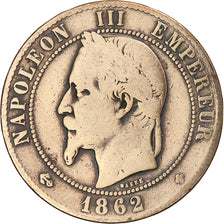 Coin, France, Napoleon III, Napoléon III, 10 Centimes, 1862, Strasbourg