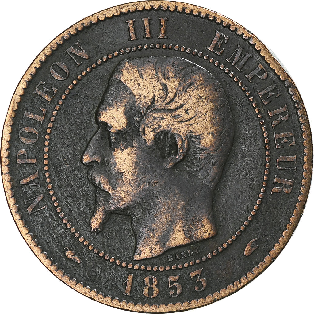 Monnaie, France, Napoleon III, Napoléon III, 10 Centimes, 1853, Paris, TB