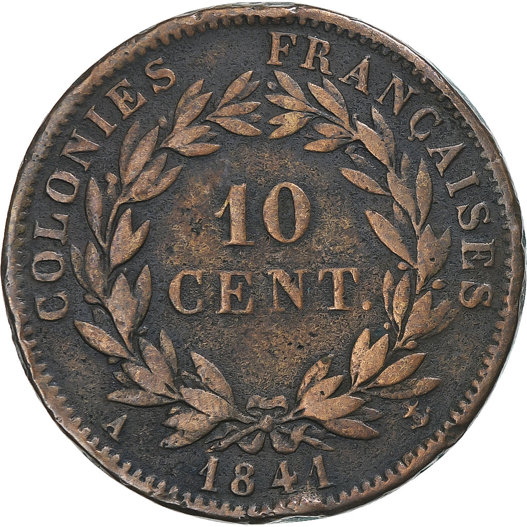 Munten, Franse koloniën, Louis - Philippe, 10 Centimes, 1841, Paris, FR