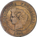 Monnaie, France, Cérès, 5 Centimes, 1891, Paris, TB, Bronze, Gadoury:157a