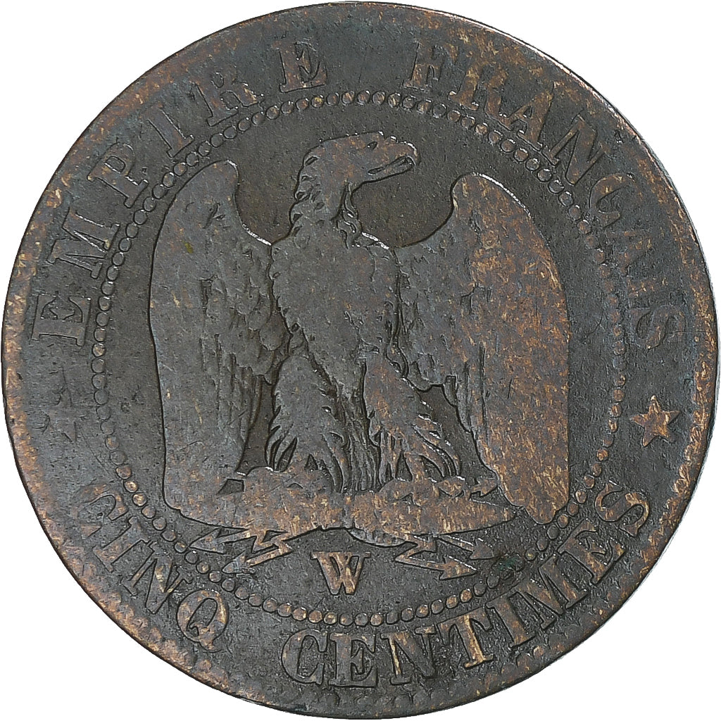 Coin, France, Napoleon III, Napoléon III, 5 Centimes, 1854, Lille, F(12-15)