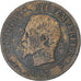 Moneta, Francia, Napoleon III, Napoléon III, 2 Centimes, 1853, Strasbourg, MB
