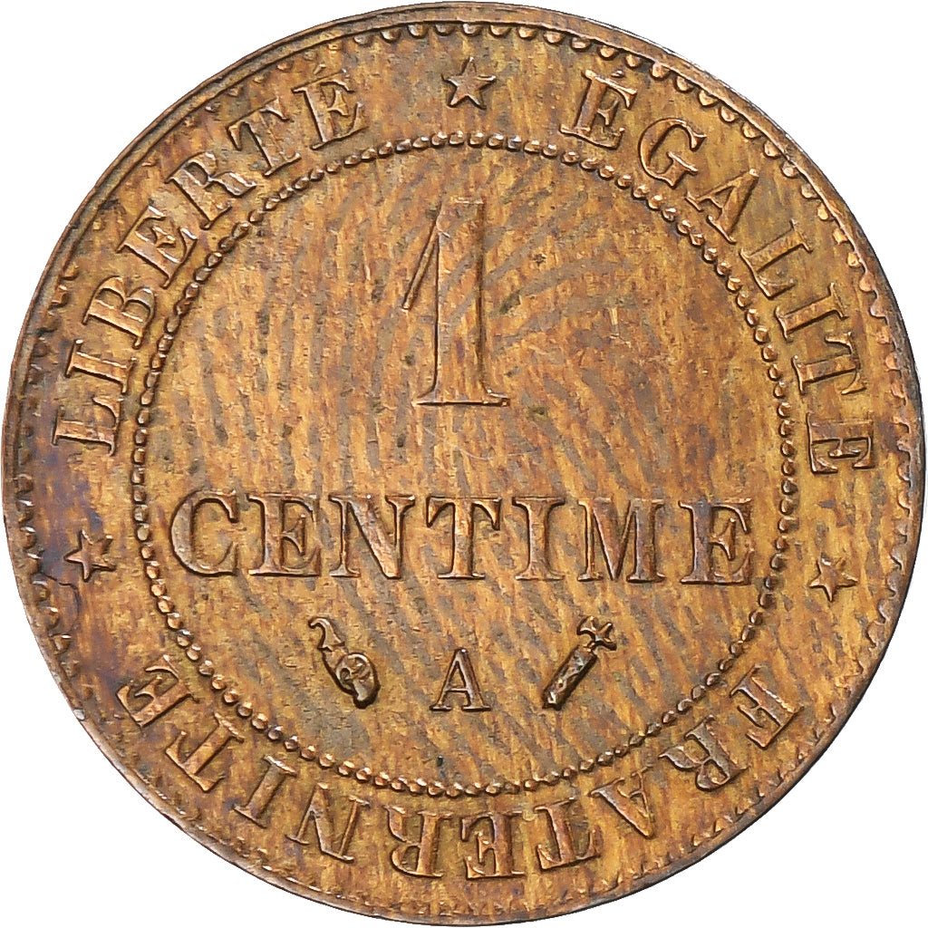 Moneta, Francia, Cérès, Centime, 1892, Paris, BB+, Bronzo, KM:826.1