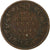 Moneda, INDIA BRITÁNICA, Edward VII, 1/4 Anna, 1907, Calcutta, BC+, Bronce