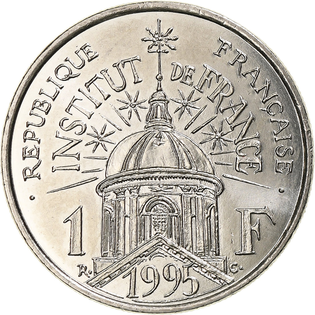 Moneta, Francia, Institut, Franc, 1995, Paris, SPL, Nichel, KM:1133, Gadoury:480
