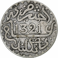 Morocco, 'Abd al-Aziz, 1/20 Rial, 1/2 Dirham, 1903 (AH 1321), Silver, EF(40-45)
