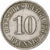 ALEMANIA - IMPERIO, Wilhelm II, 10 Pfennig, 1906, Berlin, Cobre - níquel, BC+