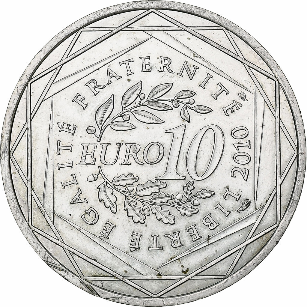 France, 10 Euro, Lorraine, 2010, Paris, AU(55-58), Silver, Gadoury:EU399