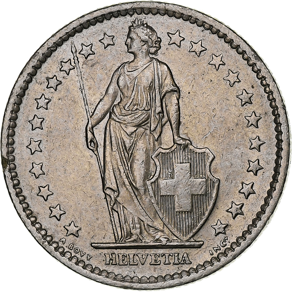 Switzerland, 2 Francs, 1980, Bern, Copper-nickel, EF(40-45), KM:21a.1