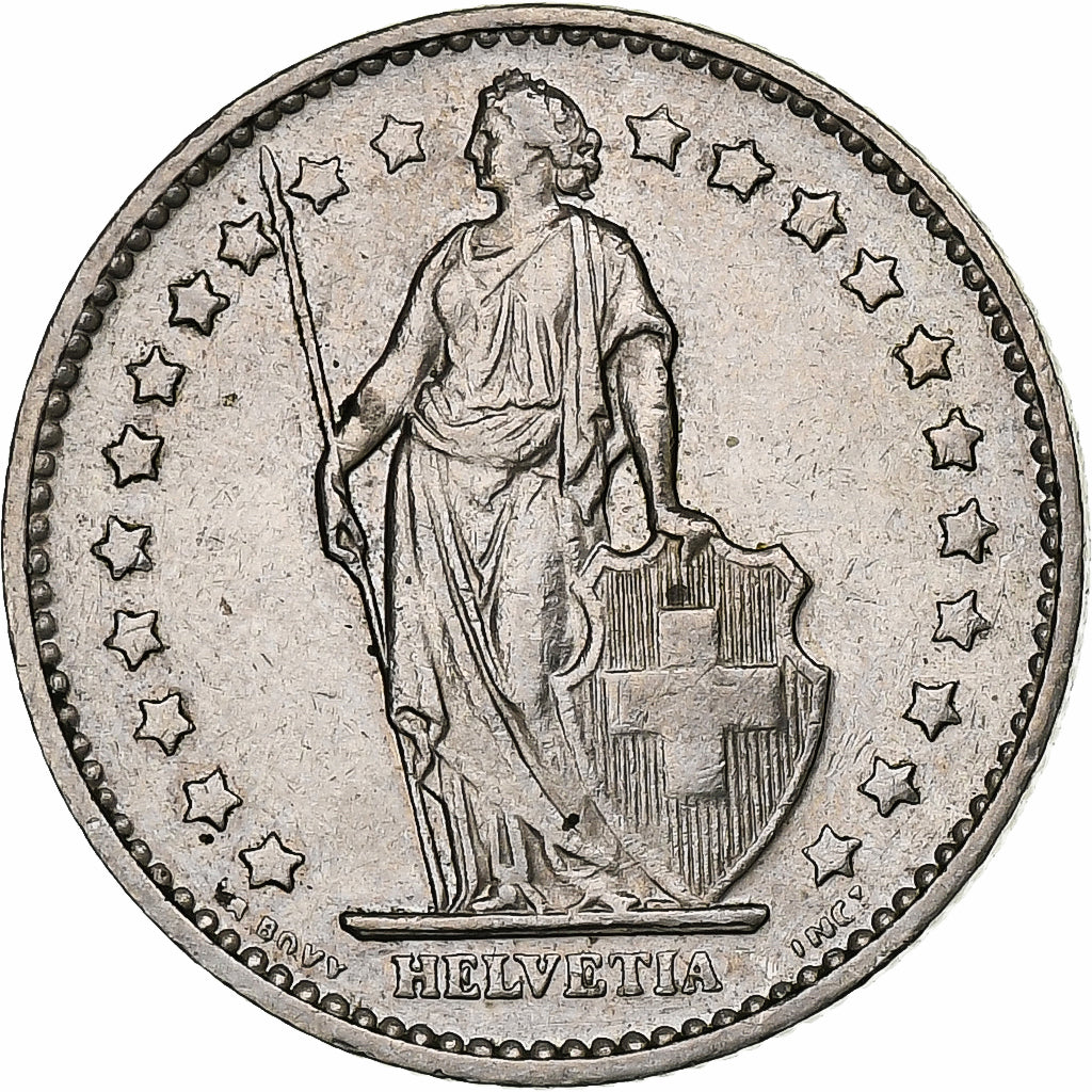 Switzerland, Franc, 1974, Bern, Copper-nickel, EF(40-45), KM:24a.1