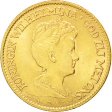 Pays-Bas, Wilhelmina, 10 Gulden, 1912, KM 149
