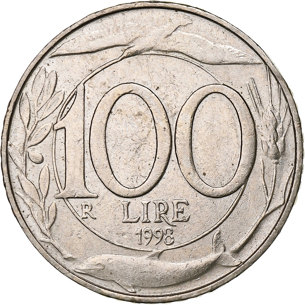 Italia, 100 Lire, 1998, Rome, EBC, Cobre - níquel, KM:159