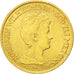NETHERLANDS, 10 Gulden, 1917, KM #149, AU(55-58), Gold, 22.5, 6.71
