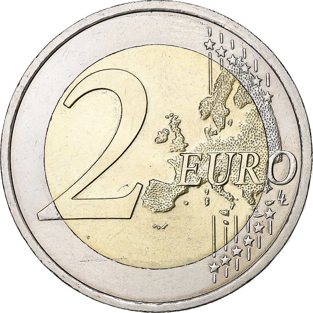 Austria, 2 Euro, Mozart, Colourized, SC, Bimetálico