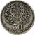 Portogallo, 50 Centavos, 1947, MB+, Rame-nichel, KM:577