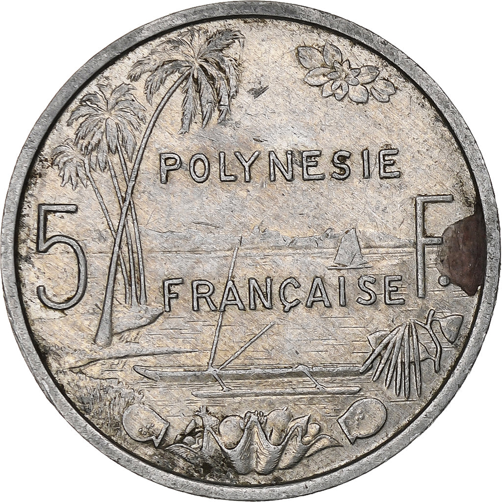 Polynésie française, 5 Francs, 1984, Paris, TB, Aluminium, KM:12