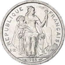 New Caledonia, Franc, 1985, Paris, AU(55-58), Aluminum, KM:10