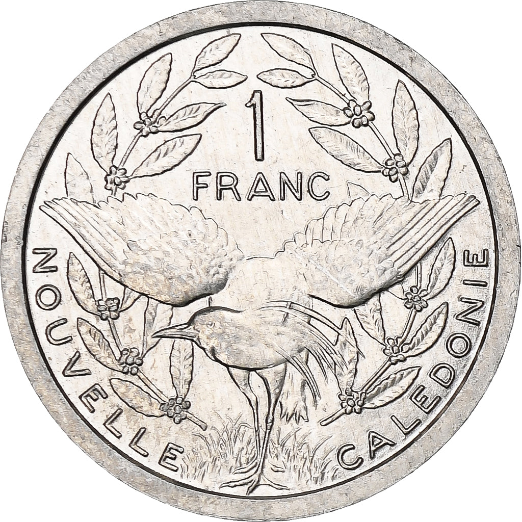 New Caledonia, Franc, 1985, Paris, AU(55-58), Aluminum, KM:10