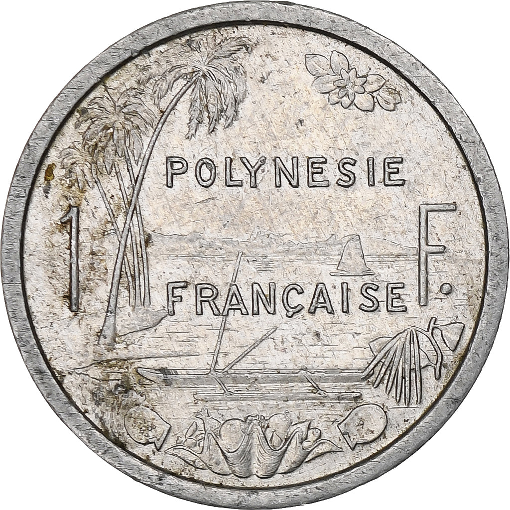 French Polynesia, Franc, 1983, Paris, Aluminium, S+, KM:11