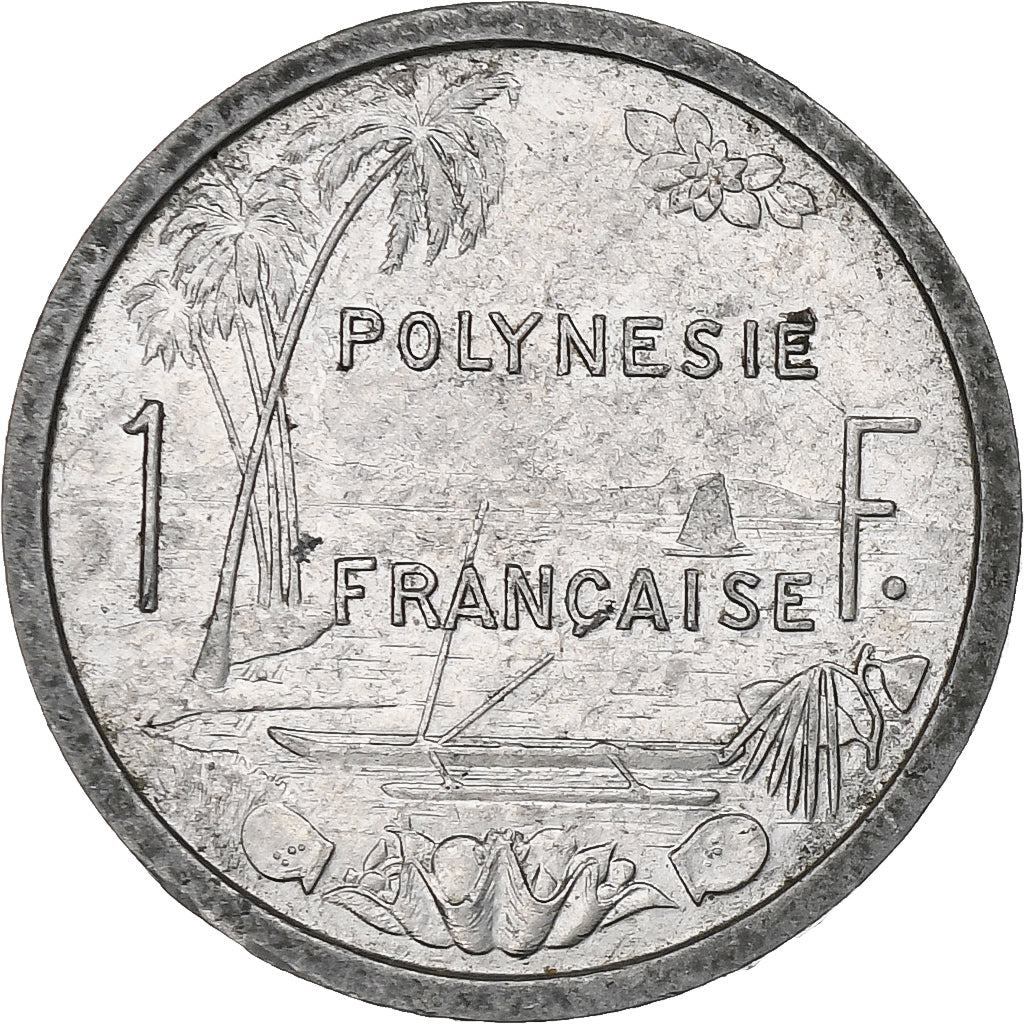 French Polynesia, Franc, 1982, Paris, S+, Aluminium, KM:11