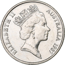 Australia, Elizabeth II, 5 Cents, 1987, Copper-nickel, AU(55-58), KM:80