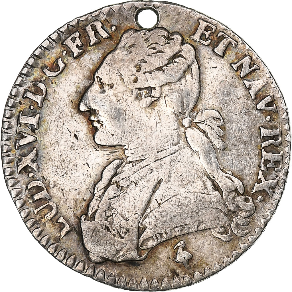 França, Louis XVI, 1/10 Ecu, 1778, VF(20-25), Prata, KM:568.1, Gadoury:353