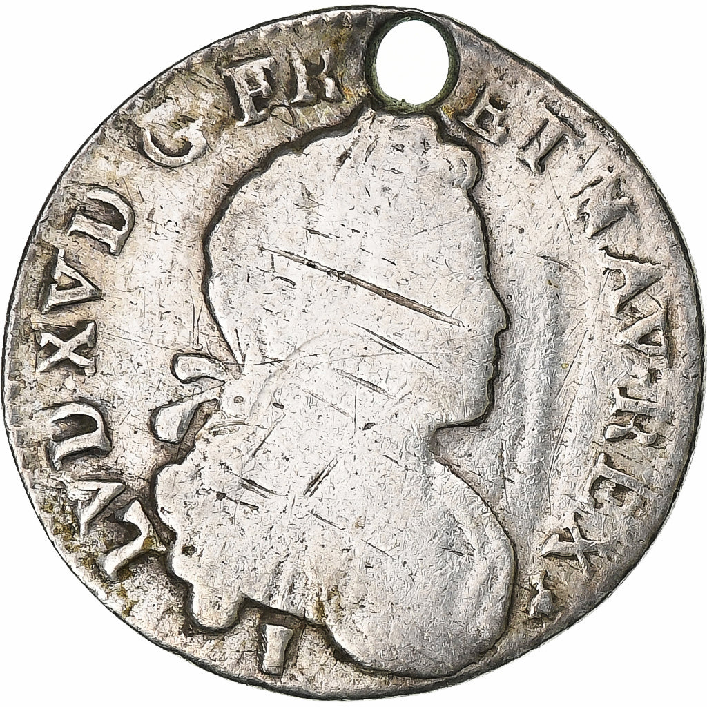France, 20 Sols, 1/6 ECU, 1720, Louis XV, TB, Argent