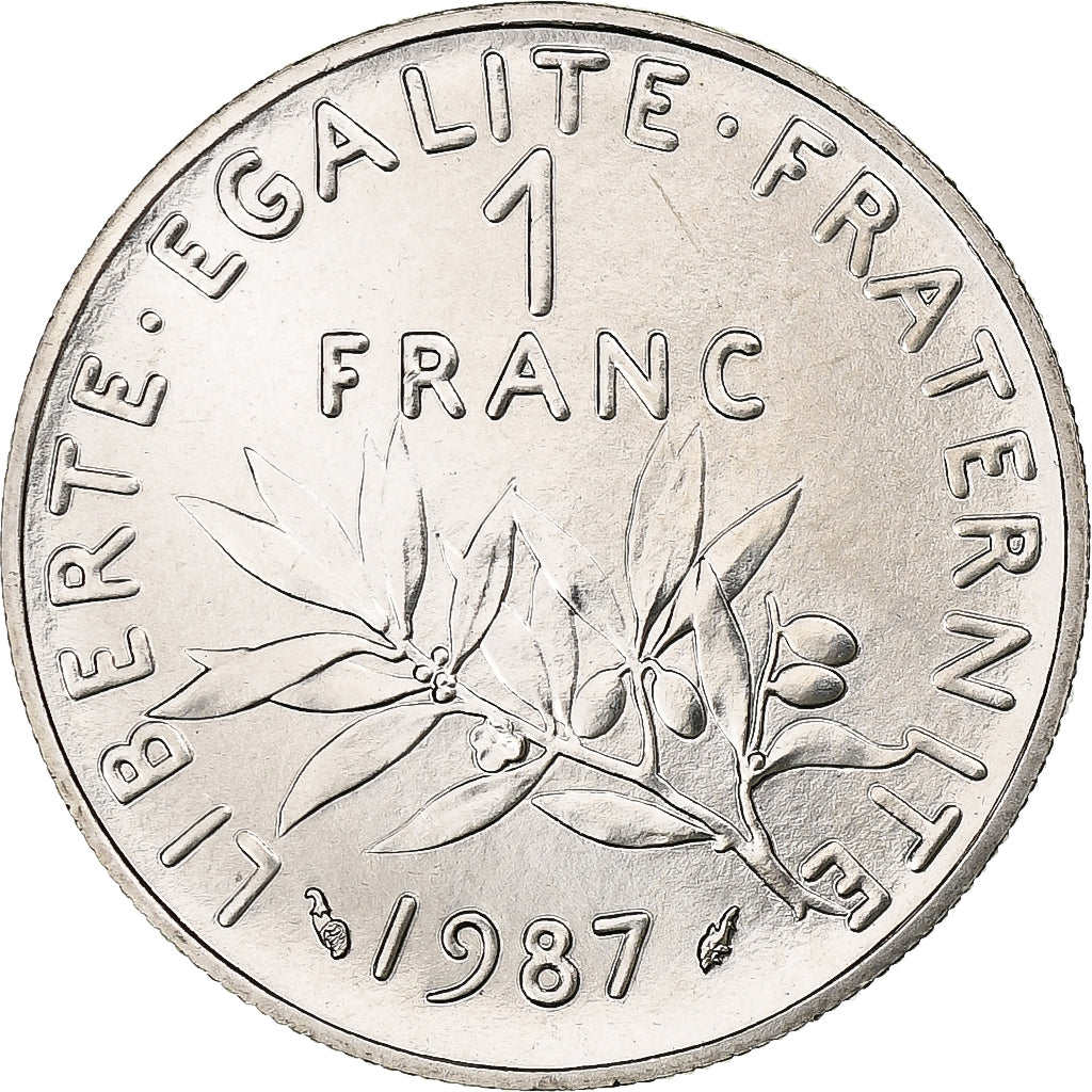 France, Franc, Semeuse, 1987, Paris, FDC, Nickel, MS(65-70), Gadoury:474
