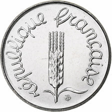 France, Centime, Épi, 1987, Paris, FDC, Stainless Steel, MS(65-70), KM:928