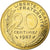 França, 20 Centimes, Marianne, 1987, Paris, FDC, Alumínio-Bronze, MS(65-70)