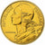 França, 5 Centimes, Marianne, 1987, Paris, FDC, Alumínio-Bronze, MS(65-70)
