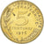 Francia, 5 Centimes, Marianne, 1976, Paris, FDC, Alluminio-bronzo, FDC