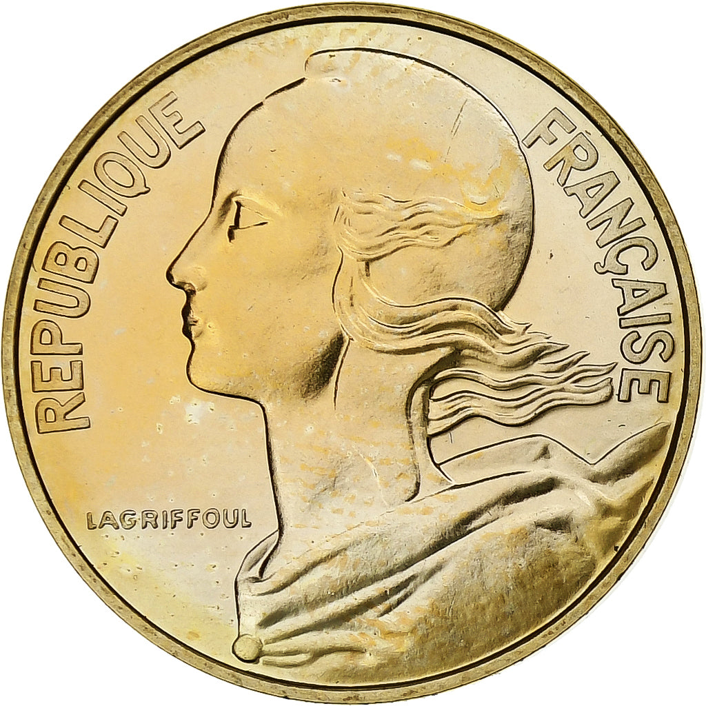 Frankrijk, 10 Centimes, Marianne, 1988, Paris, FDC, Aluminum-Bronze, FDC