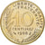 França, 10 Centimes, Marianne, 1988, Paris, FDC, Alumínio-Bronze, MS(65-70)