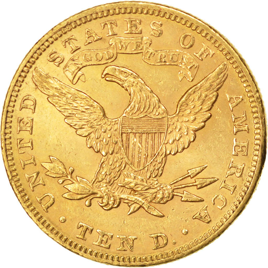 UNITED STATES, Coronet Head, $10, Eagle, 1894, U.S. Mint, KM #102, AU(50-53),...