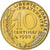 França, 10 Centimes, Marianne, 1990, Paris, FDC, Alumínio-Bronze, MS(65-70)