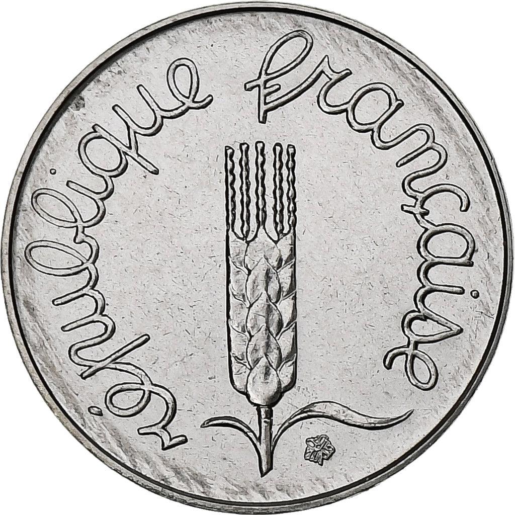 France, Centime, Épi, 1988, Paris, FDC, Stainless Steel, MS(65-70), Gadoury:91