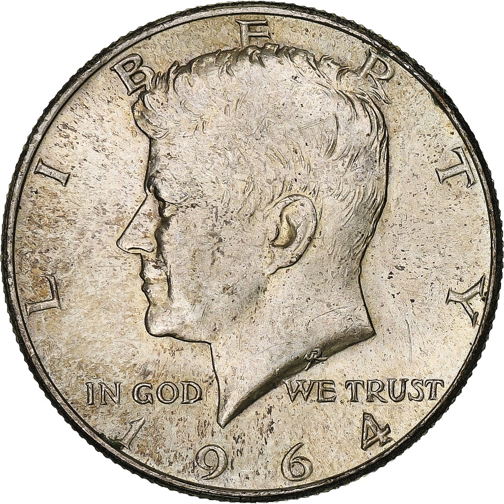 United States, Half Dollar, Kennedy Half Dollar, 1964, U.S. Mint, Silver