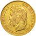 FRANCE, Louis-Philippe, 40 Francs, 1834, Paris, KM #747.1, EF(40-45), Gold,...