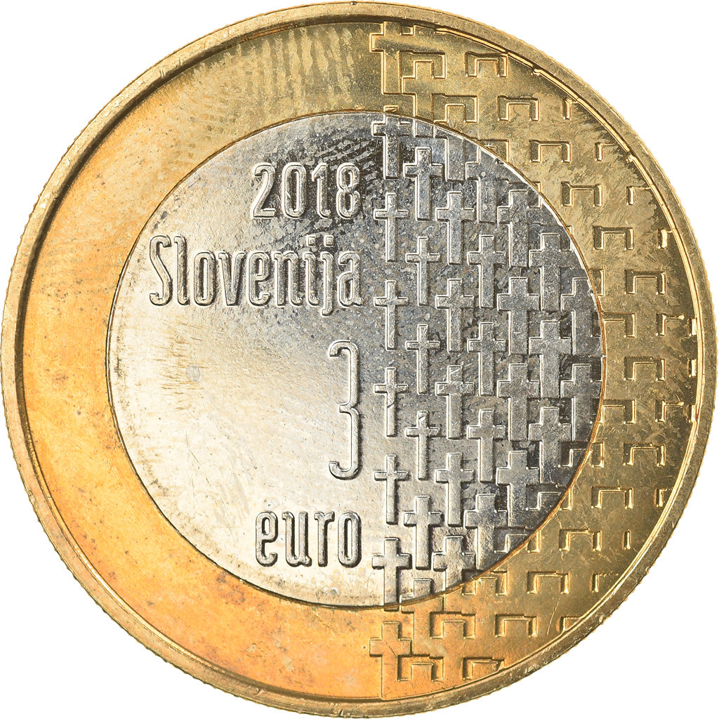 Slovenia, 3 Euro, 100ème anniversaire du déclenchement de la première guerre