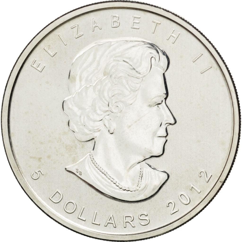 Coin, Canada, Elizabeth II, 5 Dollars, 2012, MS(65-70), Silver, KM:625