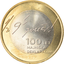 Eslovénia, 3 Euro, MAY DECLARATION, 2017, MS(63), Bimetálico