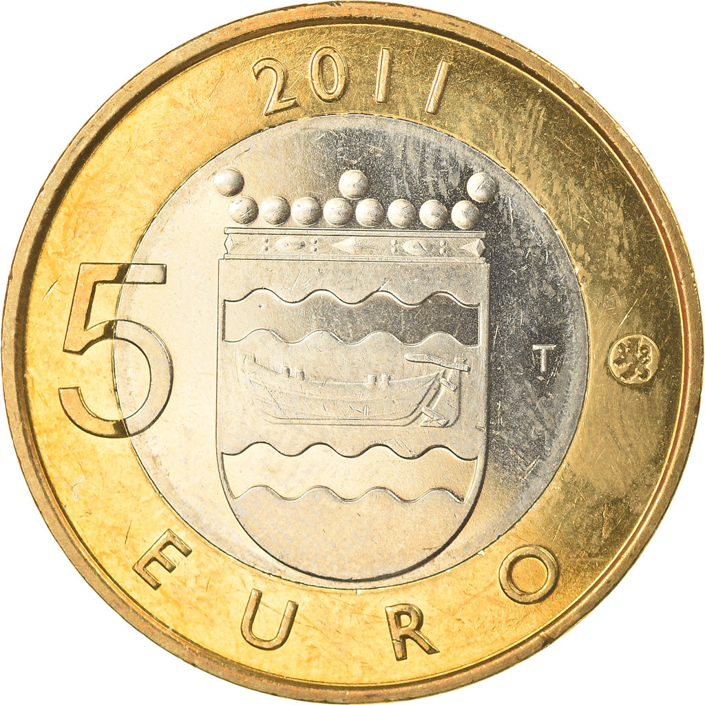 Finland, 5 Euro, Le hérisson en Uusimaa, 2011, Vantaa, MS(63), Bi-Metallic