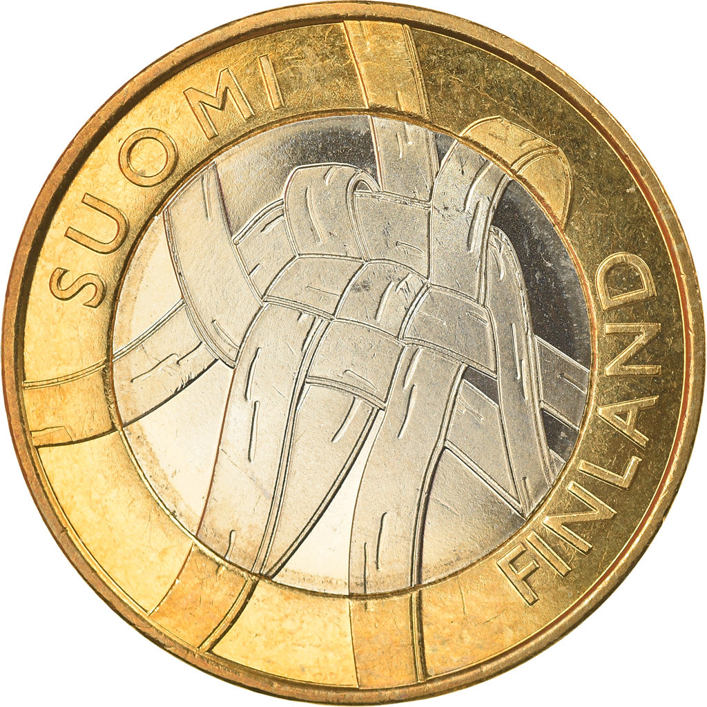 Finland, 5 Euro, Provinces - Karelia, 2011, Vantaa, MS(63), Bi-Metallic, KM:159