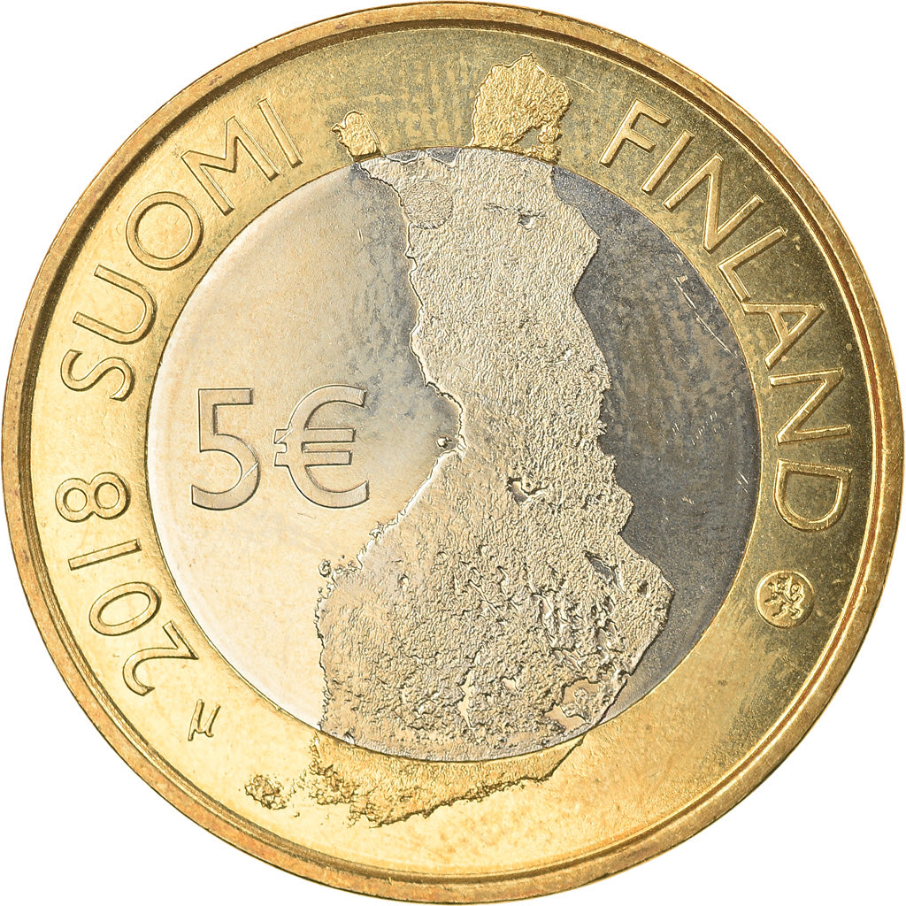 Finnland, 5 Euro, PALLASTUNTURI, 2018, Vantaa, UNZ, Bi-Metallic