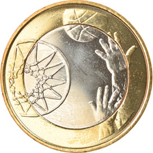 Finland, 5 Euro, Sport, Basket-Ball, 2015, MS(63), Bi-Metallic