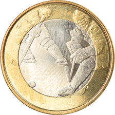 Finland, 5 Euro, Ice Hockey, 2016, MS(63), Bi-Metallic