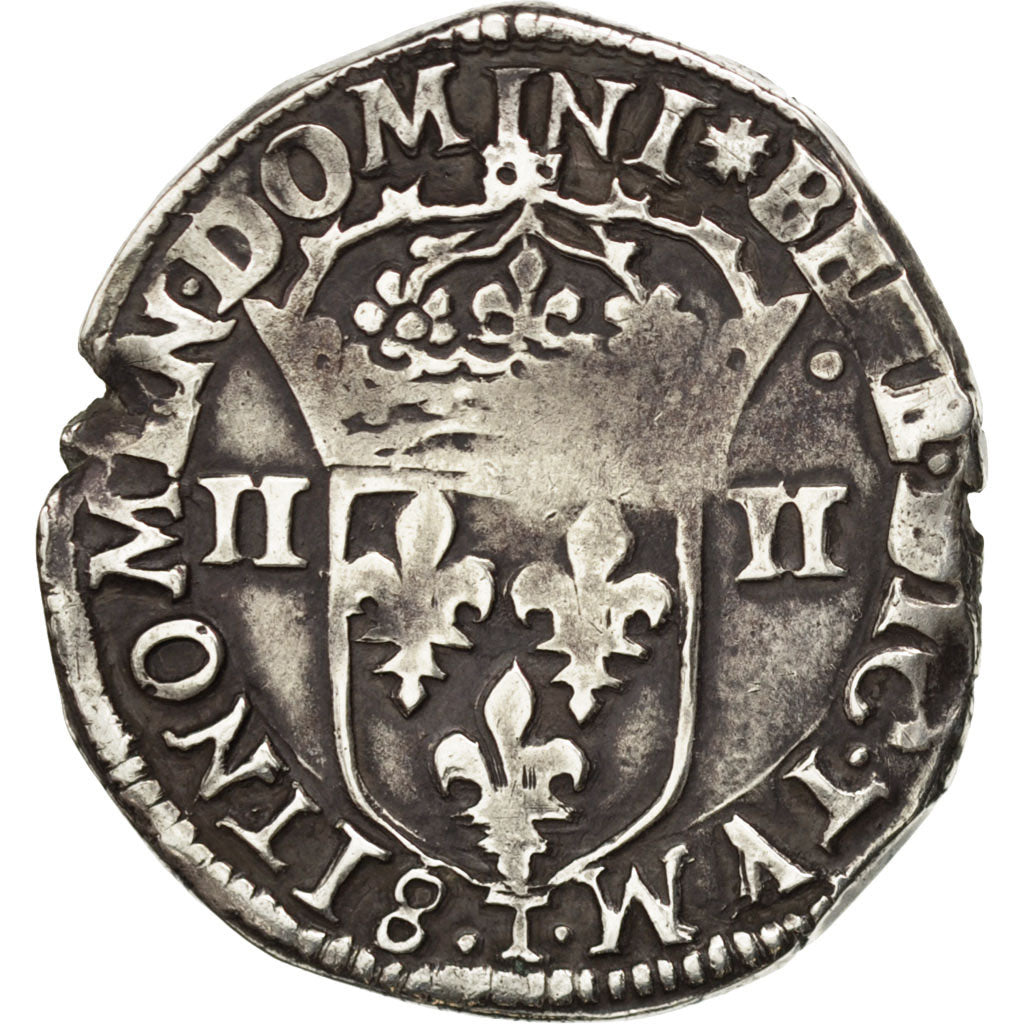 FRANCE, 1/4 Ecu, 1600, Nantes, VF(30-35), Silver, Sombart #4686, 9.55